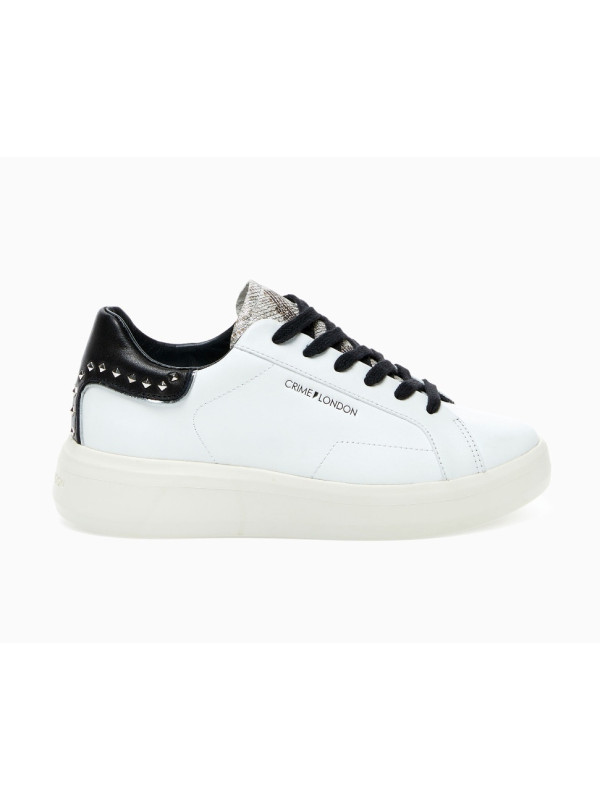 Sneakers Low Top Level Up Blanc - Crime London