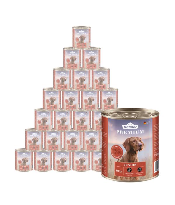 Dehner Premium Nassfutter für Hunde Junior,