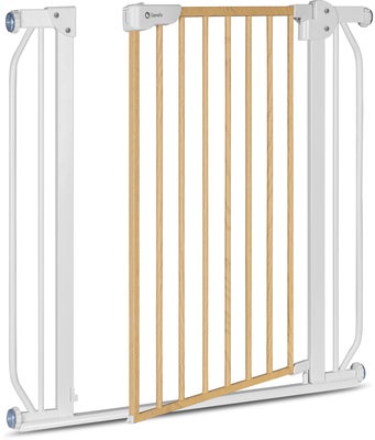 Lionelo Truus Slim Sikkerhetsgrind, White/Natural