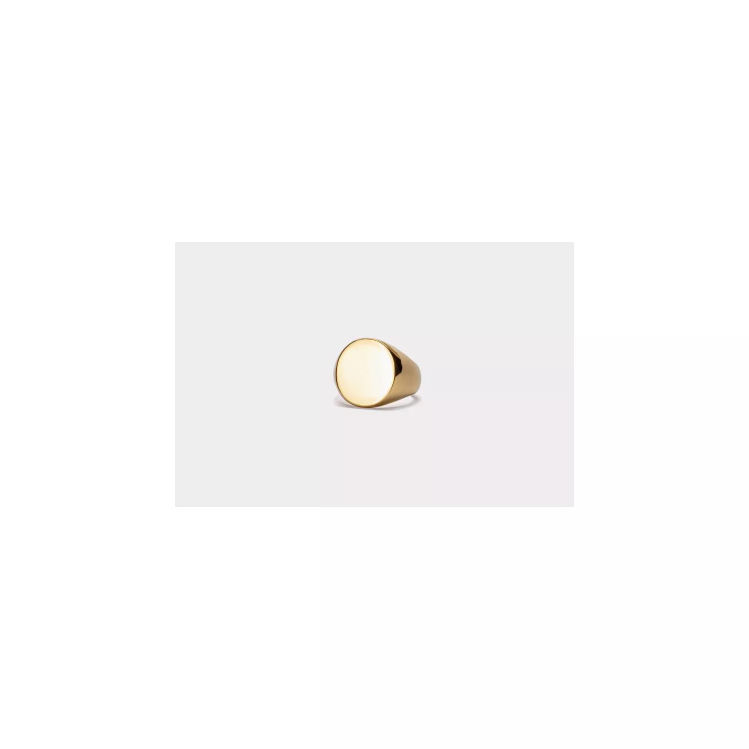 IX Studios Oval Signet Ring 22 kt. Forgyldt Sølv DMN0316GD