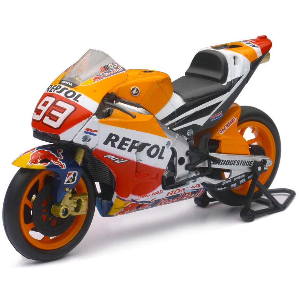New Ray - Maquette moto 1/12 Honda Repsol M. Marquez Jaune / Blanc / Rouge / Bleu