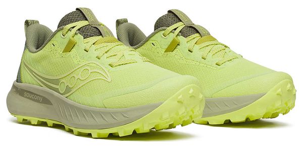 Chaussures Trail Saucony Peregrine 15 Jaune/Beige Femme