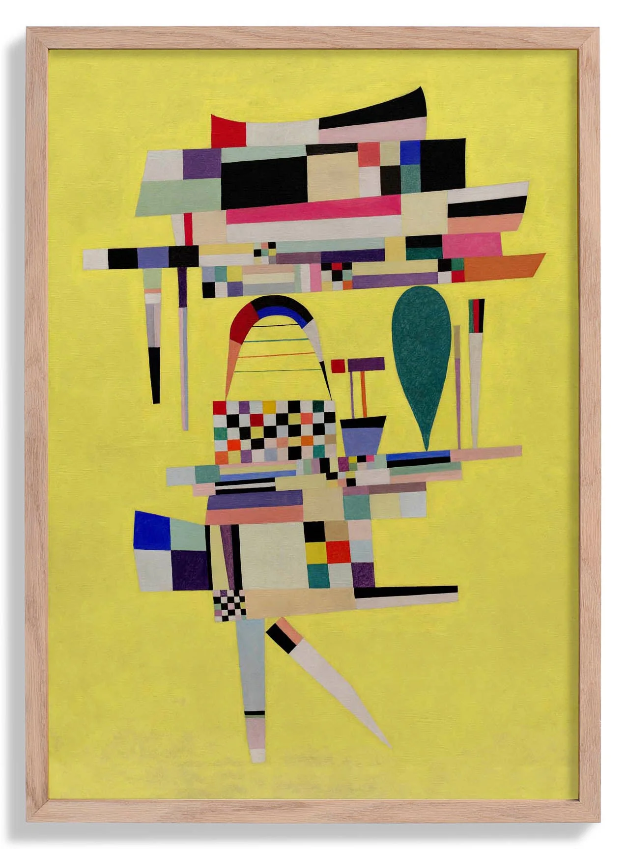 Gelb Malerei von Wassily Kandinsky