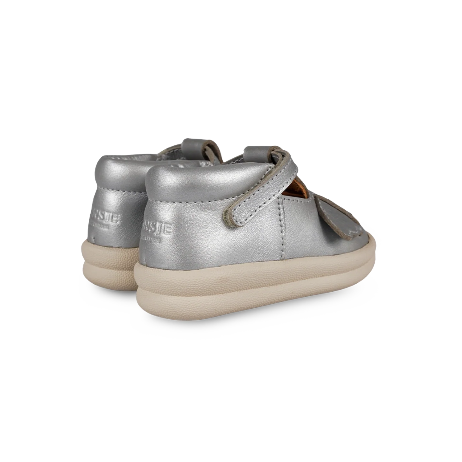 Zilpa Shoes | Koala | Silver Grey Metallic Leather