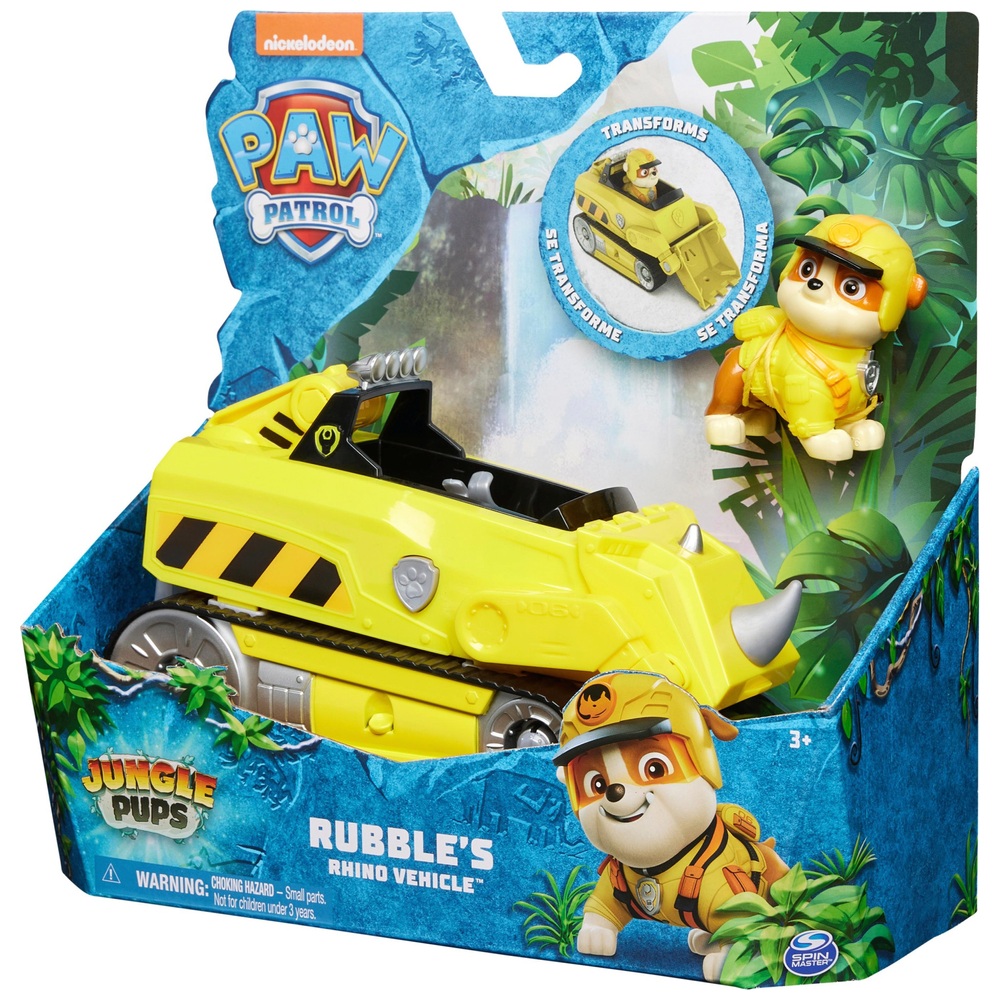 PAW Patrol Dschungelwelpen – Rubble Rhino Rettungsfahrzeug