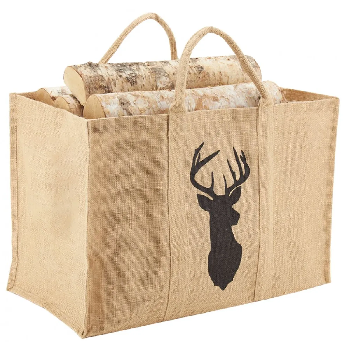 Aubry Gaspard Sac à bûches - Cerf noir