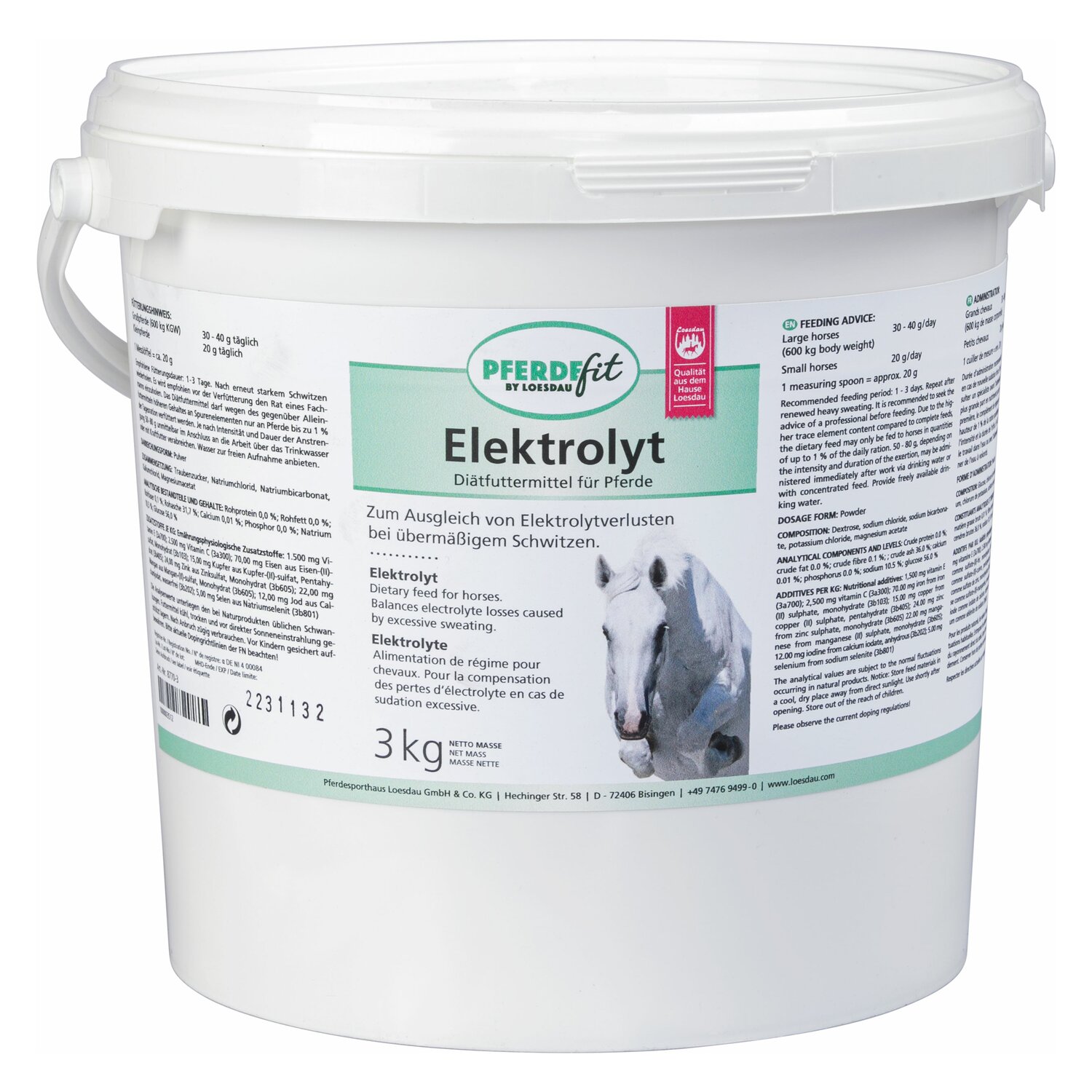 PFERDEfit by Loesdau Elektrolyt  - 3 kg