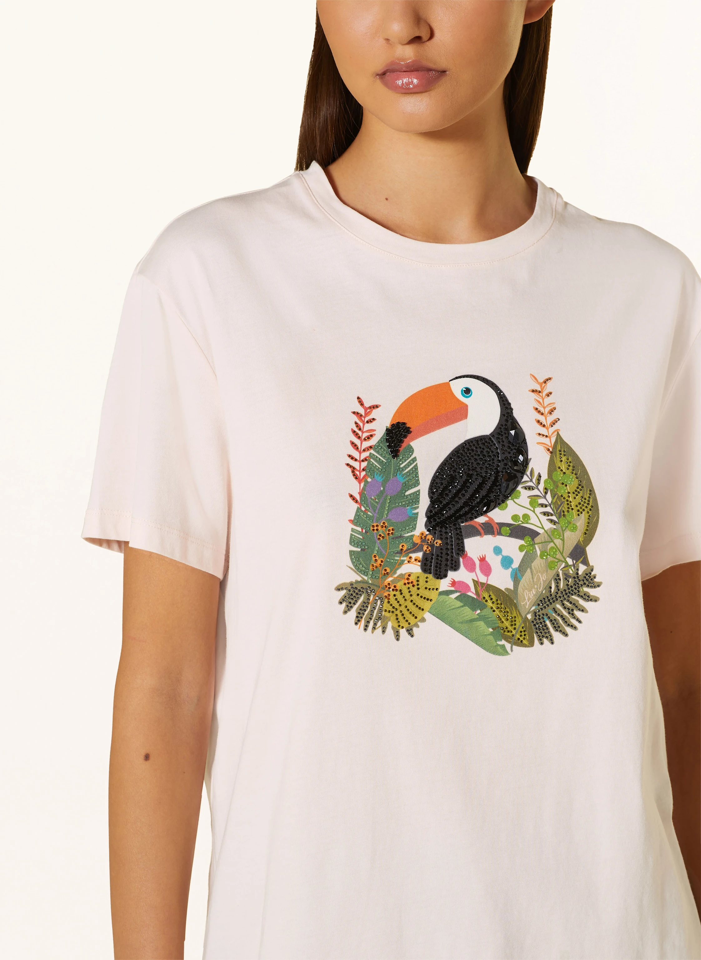 LIU JO T-Shirt mit Schmucksteinen