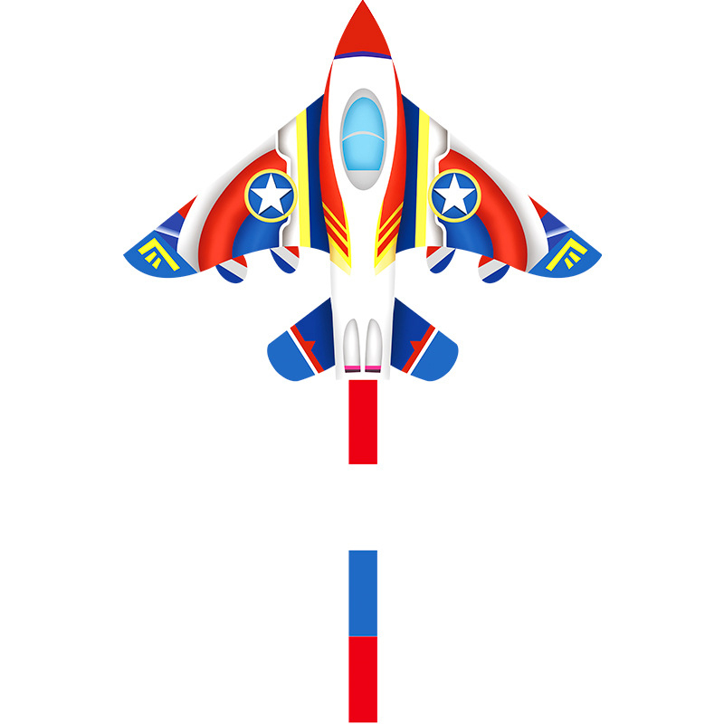 (4.8m) Flug Drachen Herbst Spielzeug Outdoor Flugzeug Flugspielzeug mit Streifenschwanz - Bunt