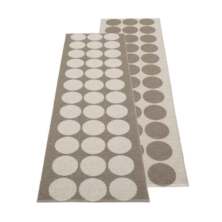 pappelina - Hugo Teppich, 70 x 240 cm, walnut / linen