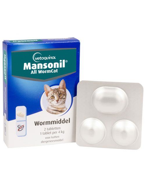 Mansonil All Worm Tablet Cat Small - Anti wormenmiddel