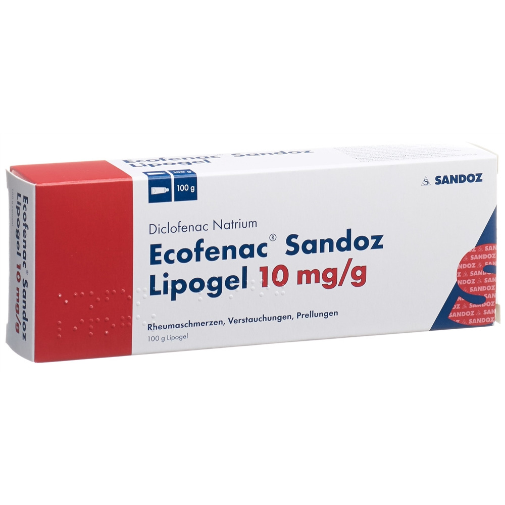 ECOFENAC Sandoz Lipogel 10 mg/g Tb 100 g