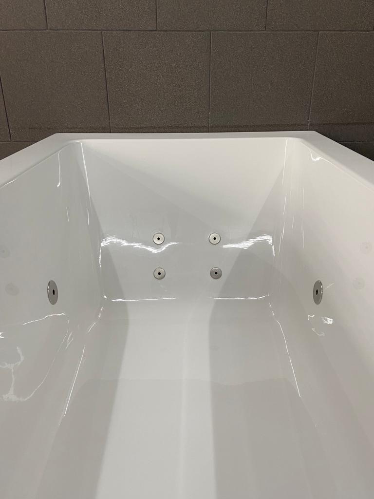 Lambini Designs Cube bubbelbad 170x75cm elektronisch 6 4 2 hydrojets RVS
