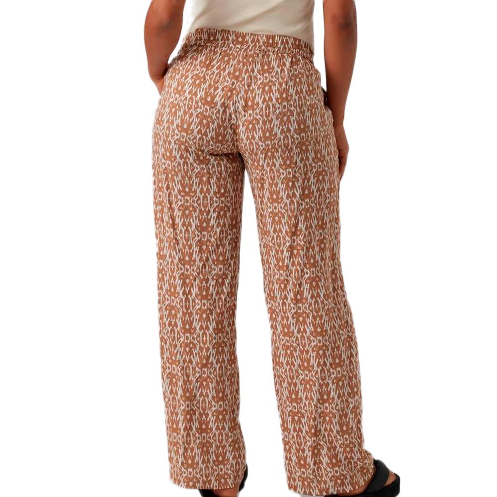 Mamalicious Pantalon Blanc/Marron Femme Mamalicious Rita