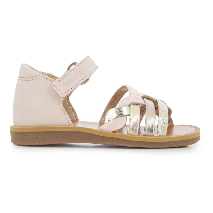 Pom d'Api Sandales Poppy Tresse | Rose