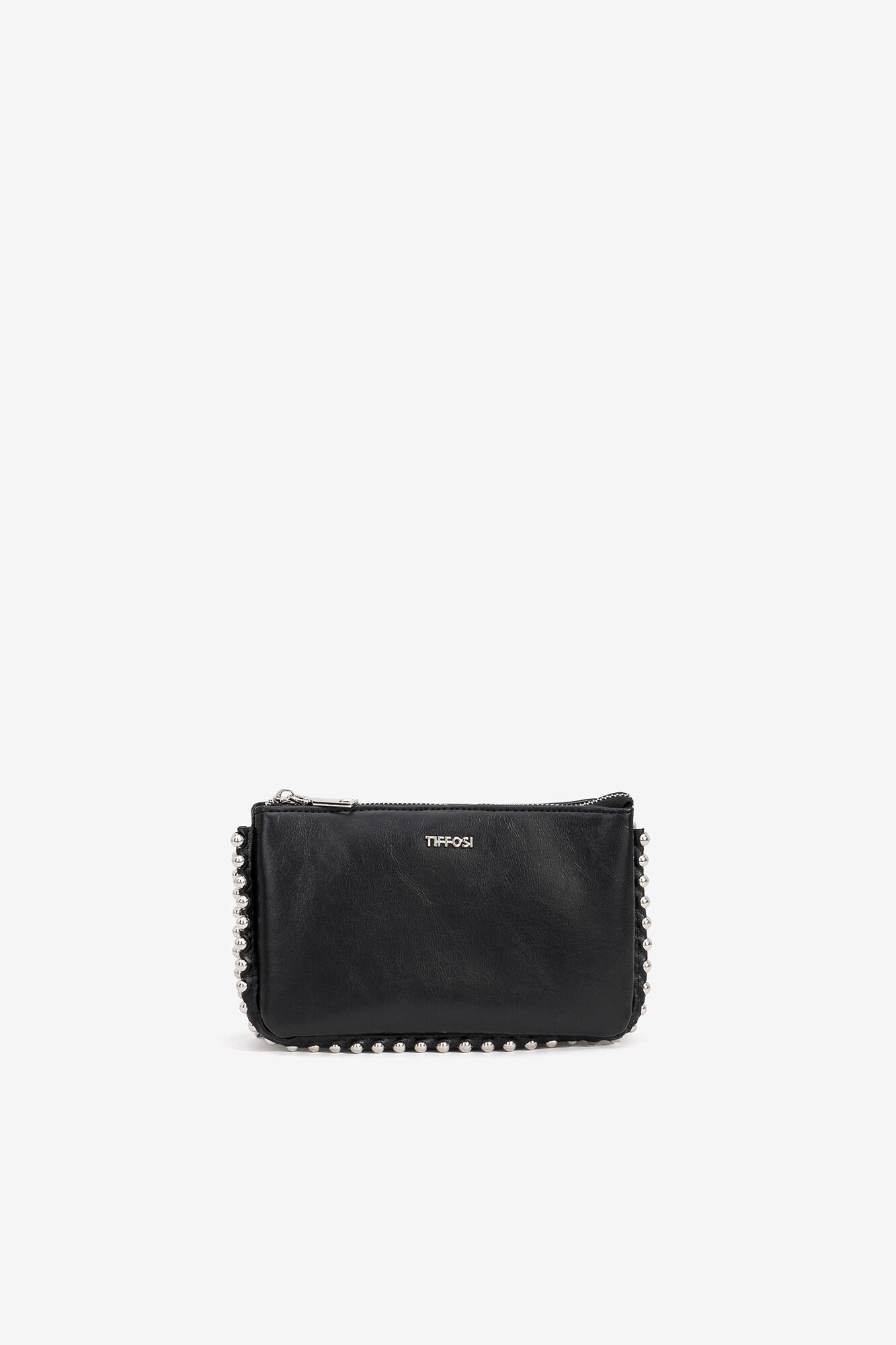 Bolsa Crossbody com Apliques de Metal
