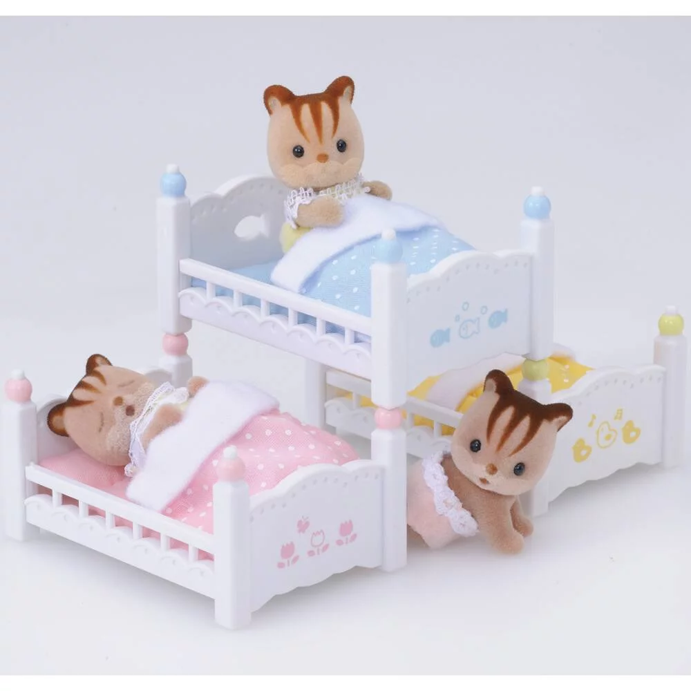 LITS SUPERPOSES 3 COUCHETTES - SYLVANIAN MEUBLES ET ACCESSOIRES