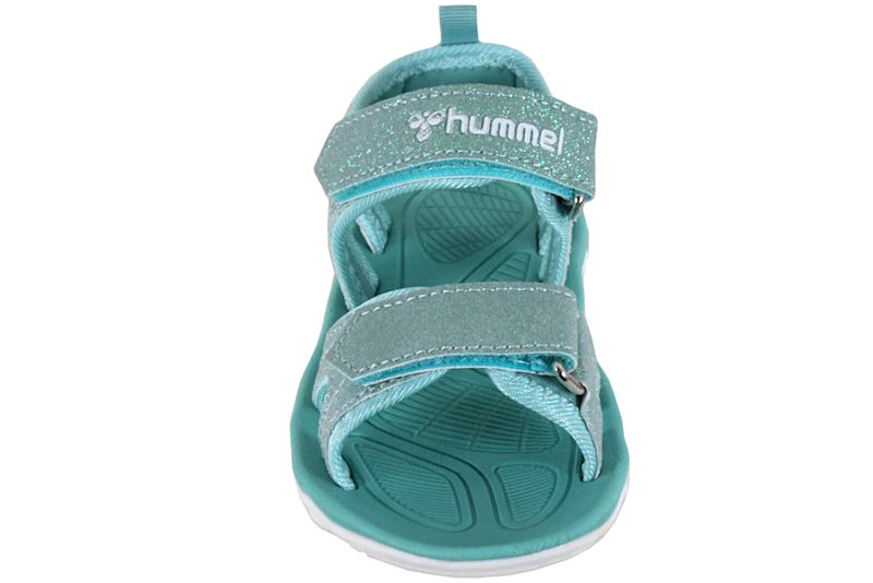 HUMMEL SANDAL GLITTER JR I TURKIS TEKSTIL