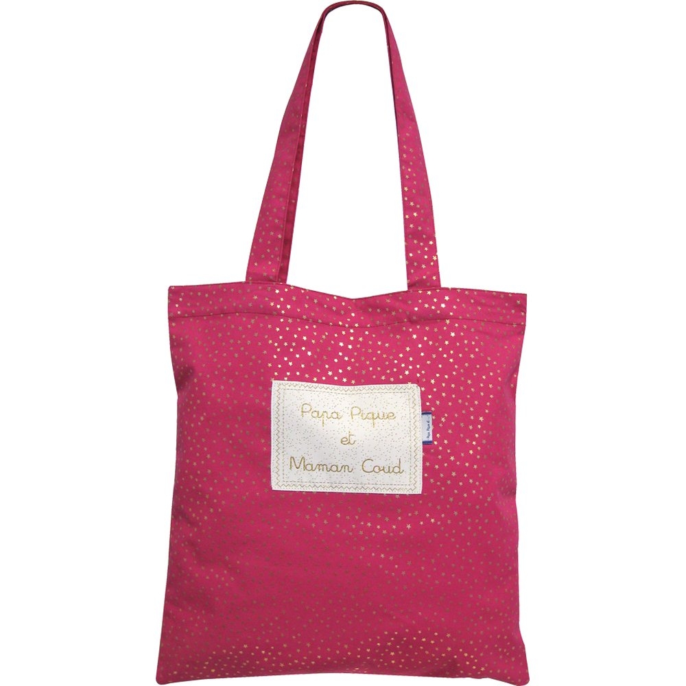 Sac Tote Bag Etoile Or Fuchsia