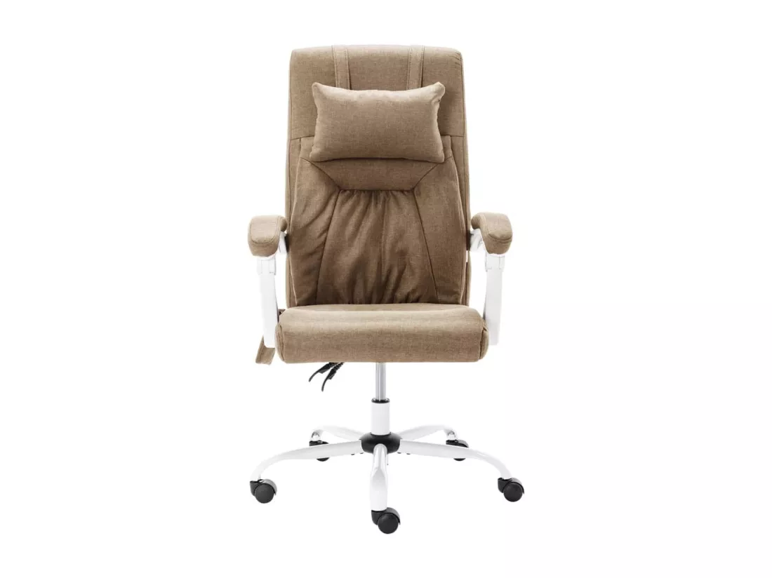 Prolenta Premium - Chaise de bureau de massage Taupe Tissu