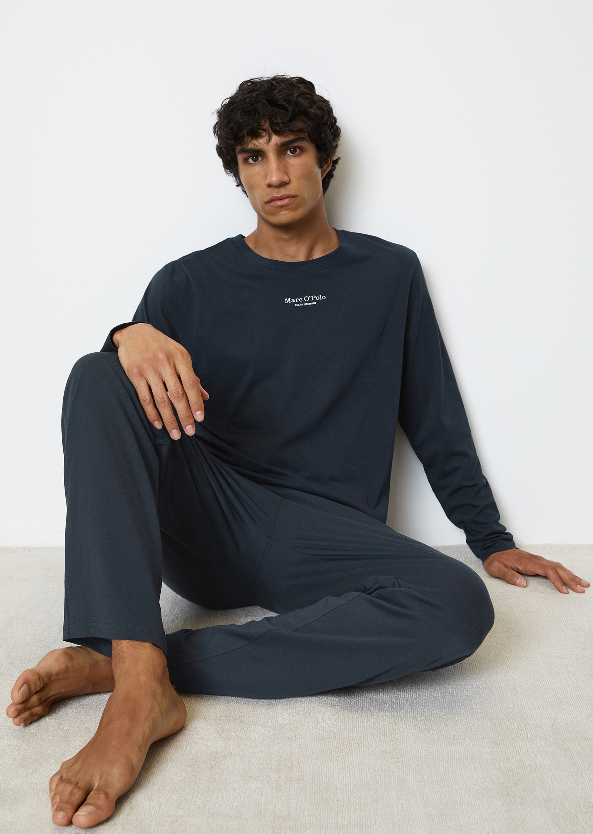 Lounge-Longsleeve regular aus Bio-Baumwolle