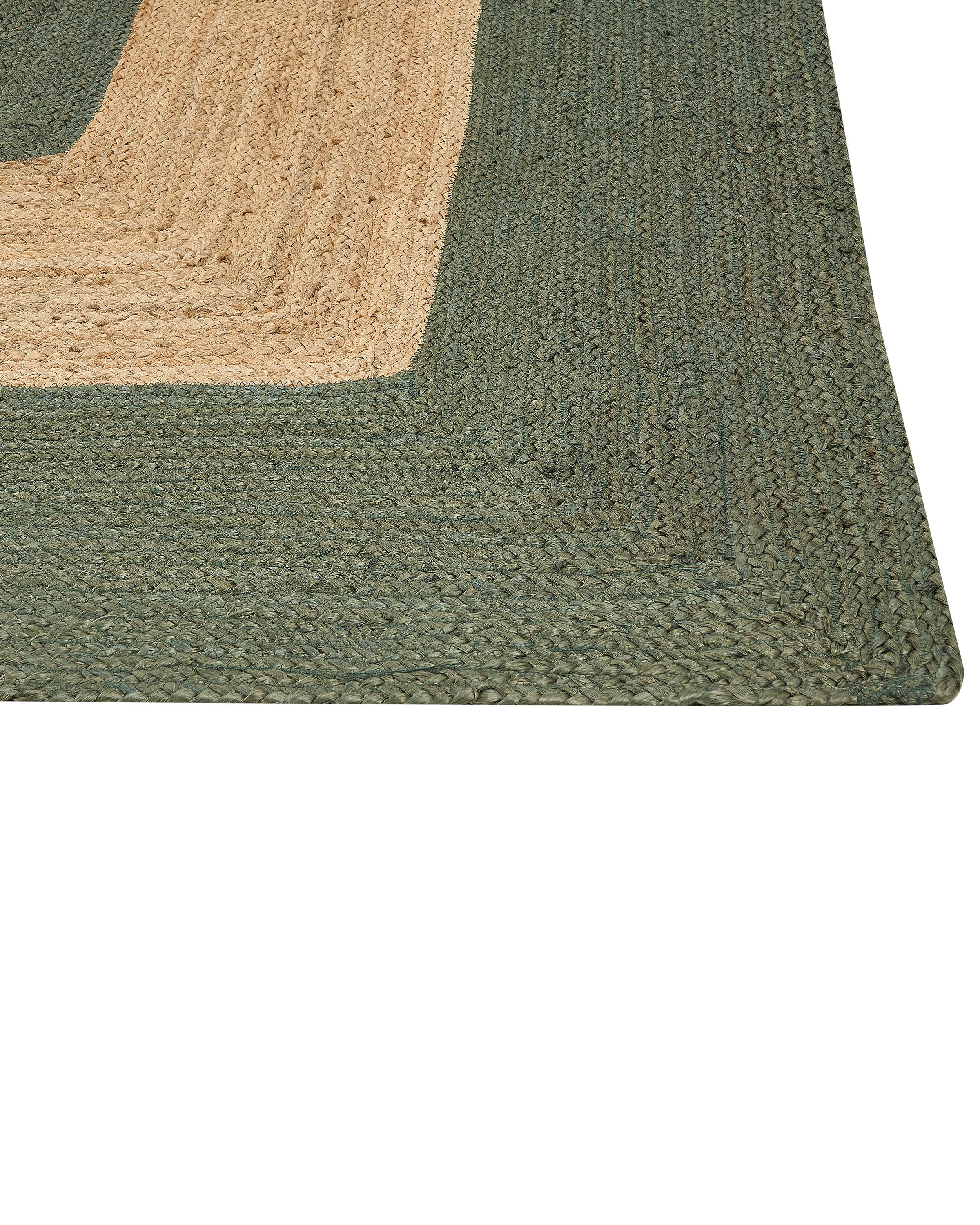 Vloerkleed KARAKUYU Groen 160 x 230 cm Jute