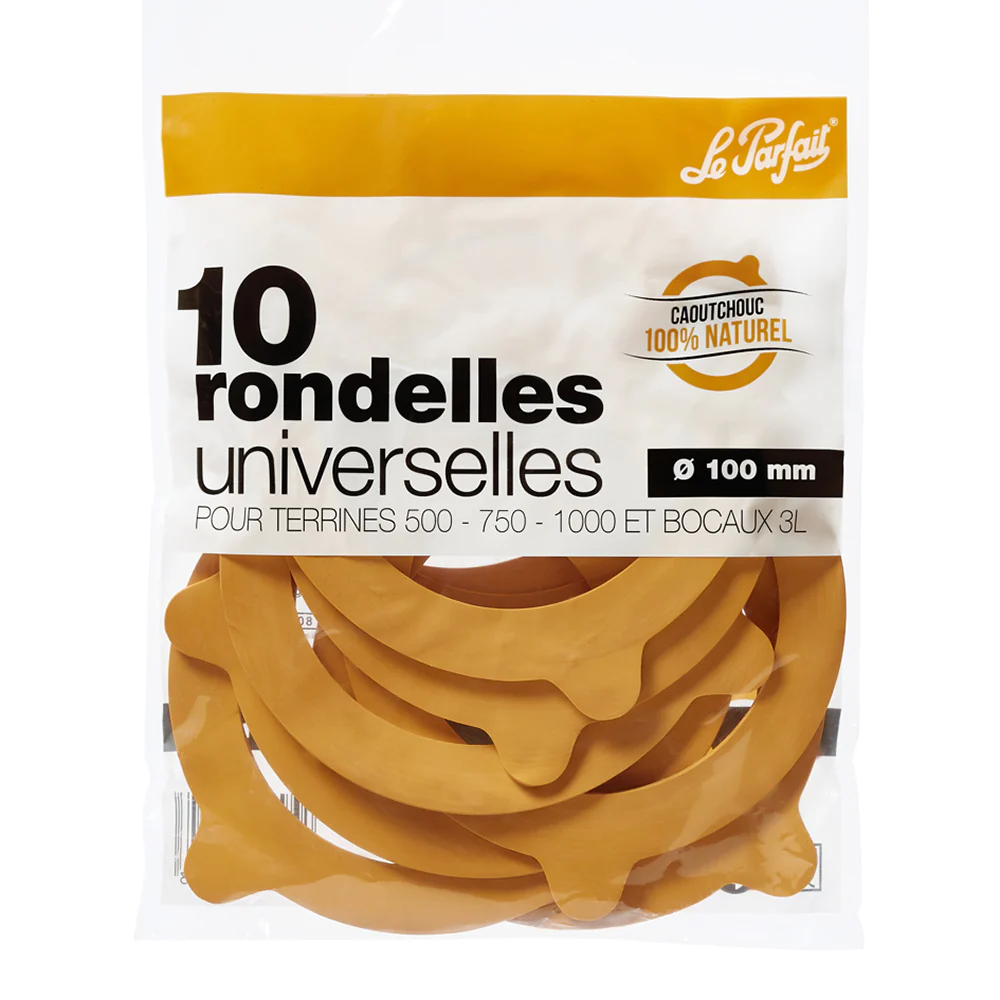 Sachet de 10 rondelles à bocaux 10 cm Le Parfait