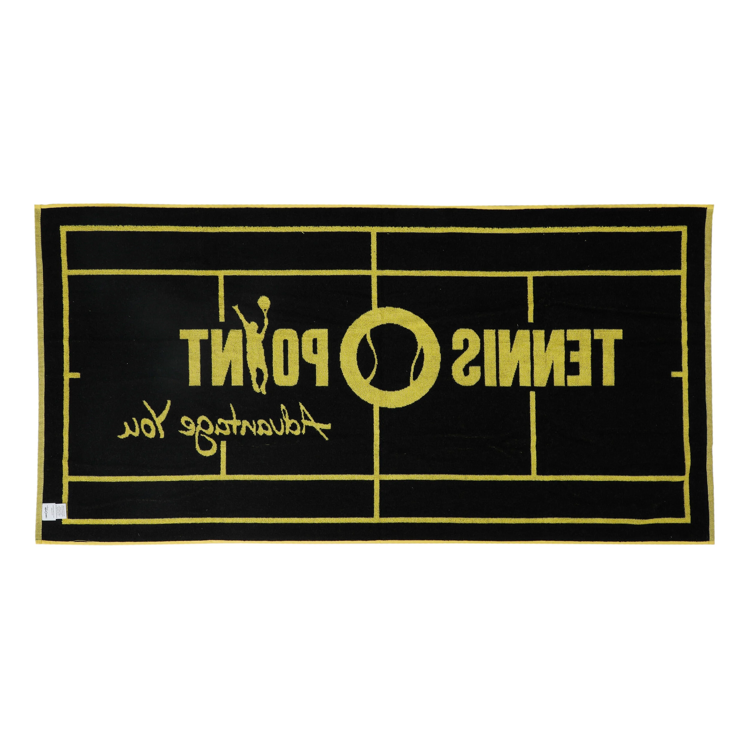 Tennis-Point 70x140 Serviette - Jaune , Noir