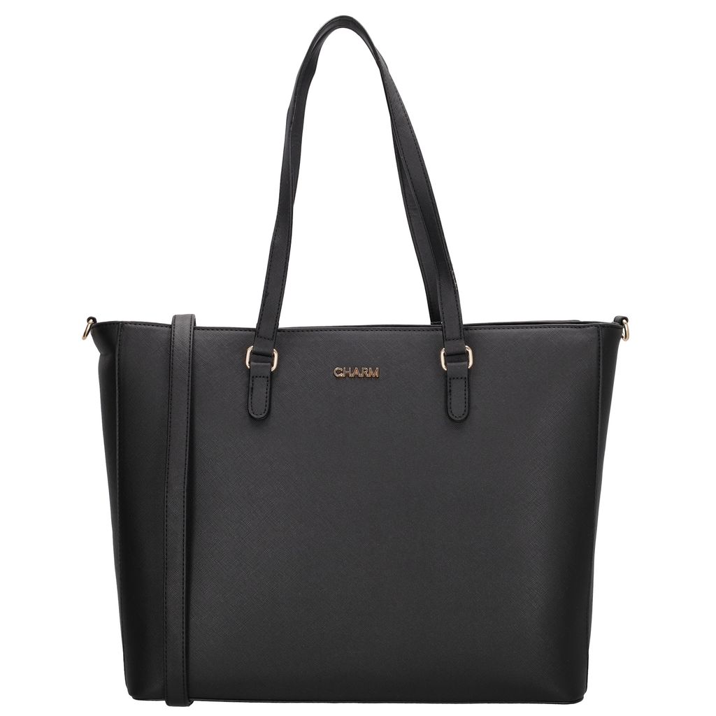 Charm London Birmingham Shopper 15,6 Inch Zwart