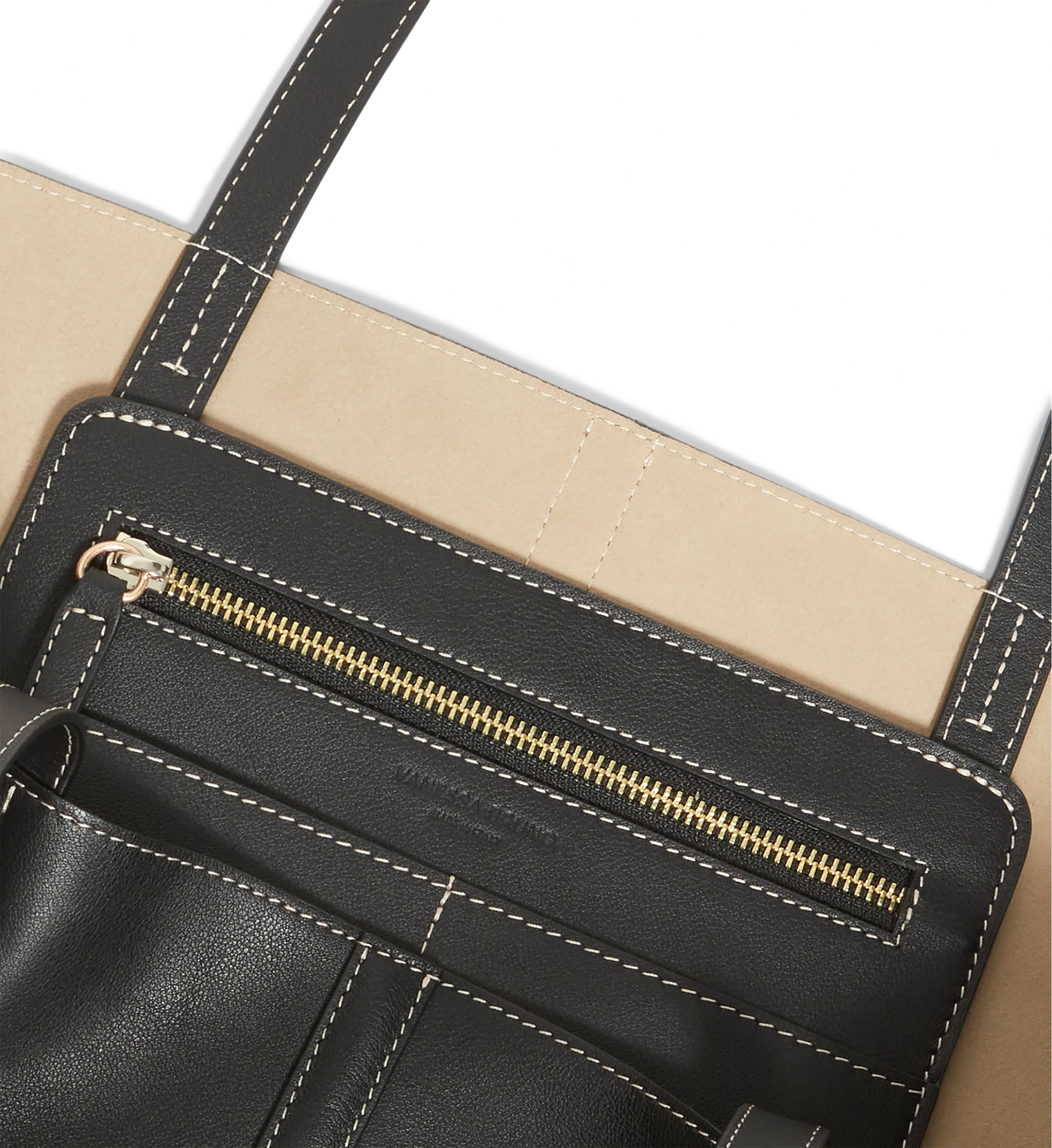 Grand cabas en cuir | Noir