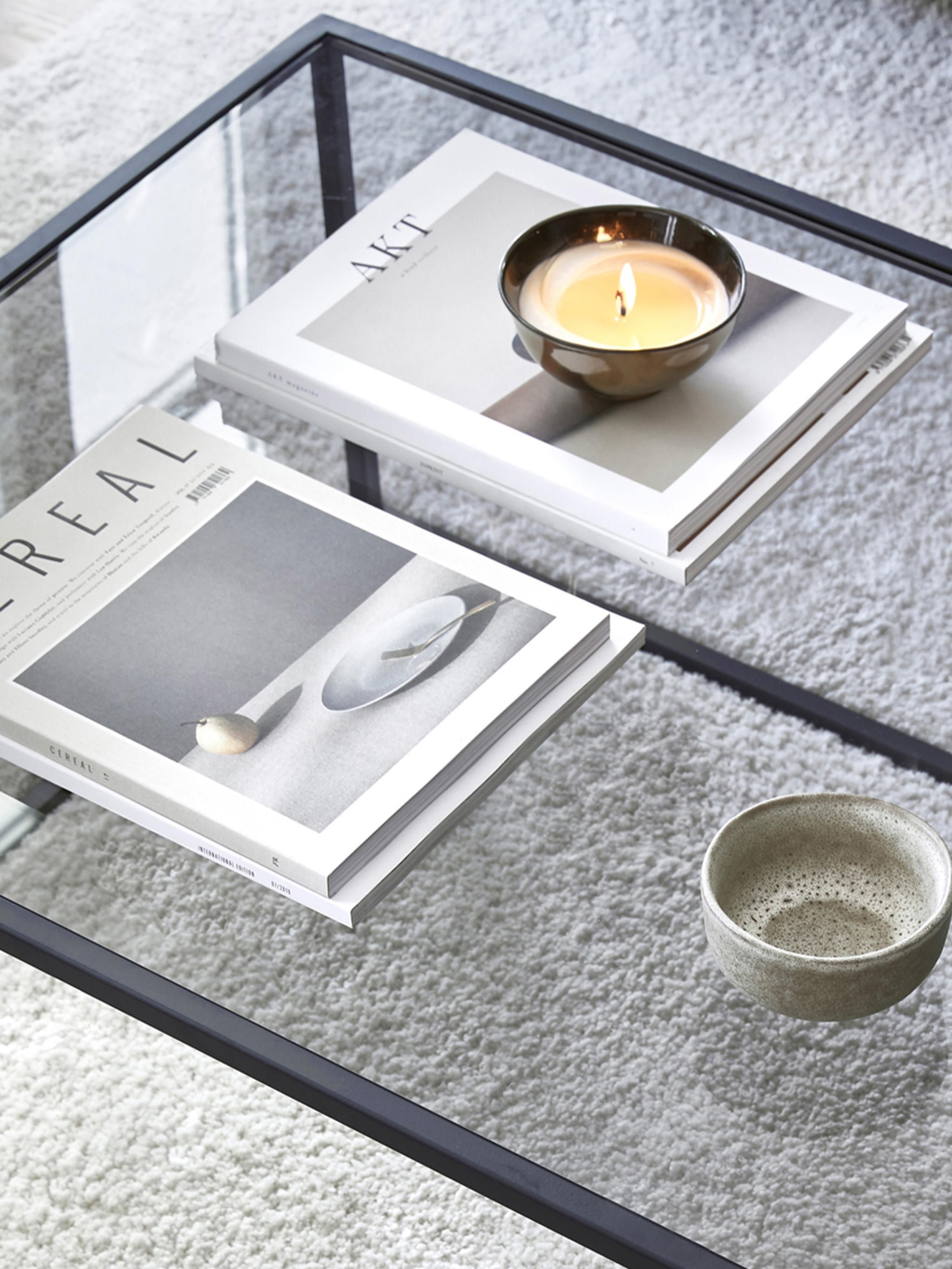 Salontafel Maya met glazen tafelblad