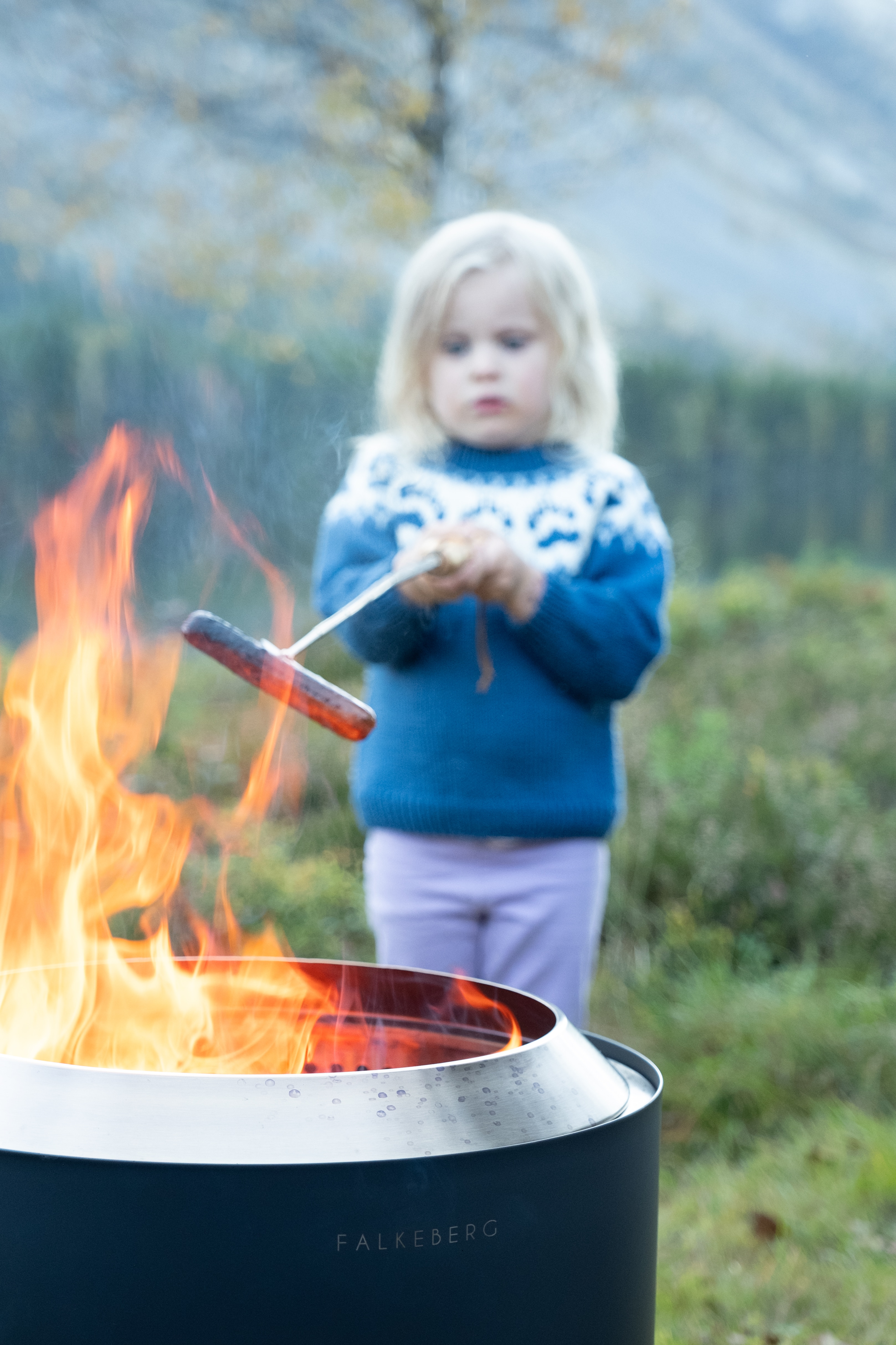 Falkeberg Smokeless Firepit, bålpanne<br>Mindre røyk og mer flammer