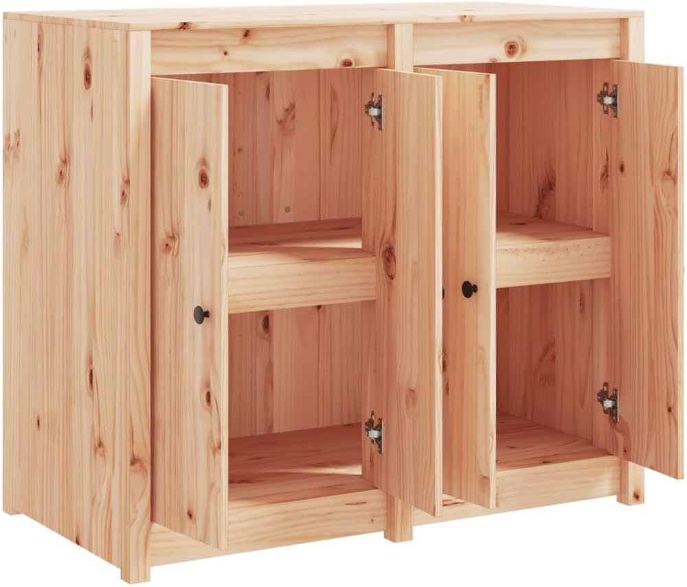 vidaXL Outdoor Küchenschrank, Gartenschrank mit viel Stauraum, Küchenzeile Unterschrank mit modularem Design, Außenküche Schrank Terrassenschrank, Massivholz Kiefer
