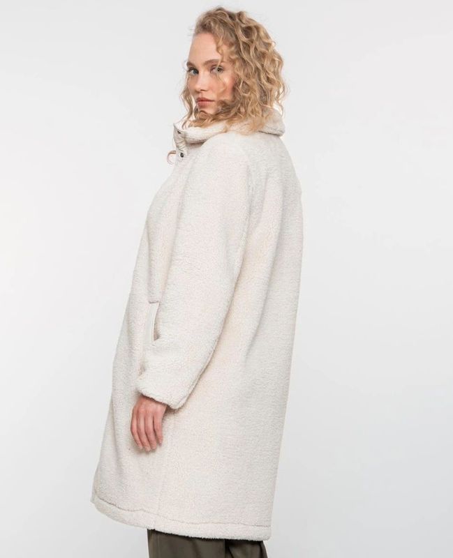 Geisha - Jas Midi Teddy - Off-white - Dames