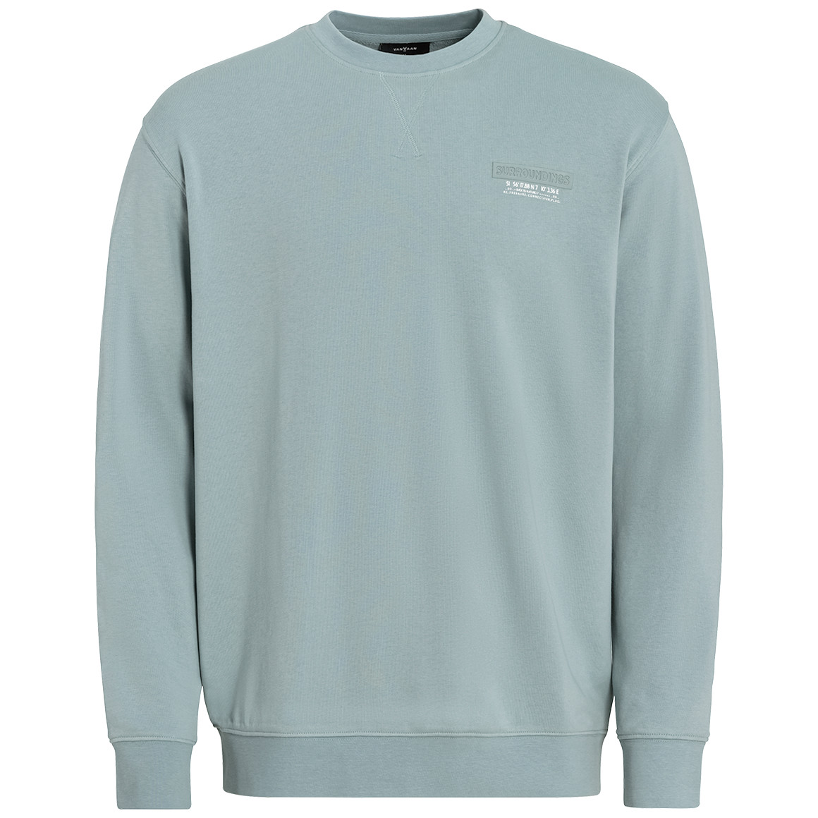 VanVaan Denim Herren Sweatshirt mit Backprint türkis