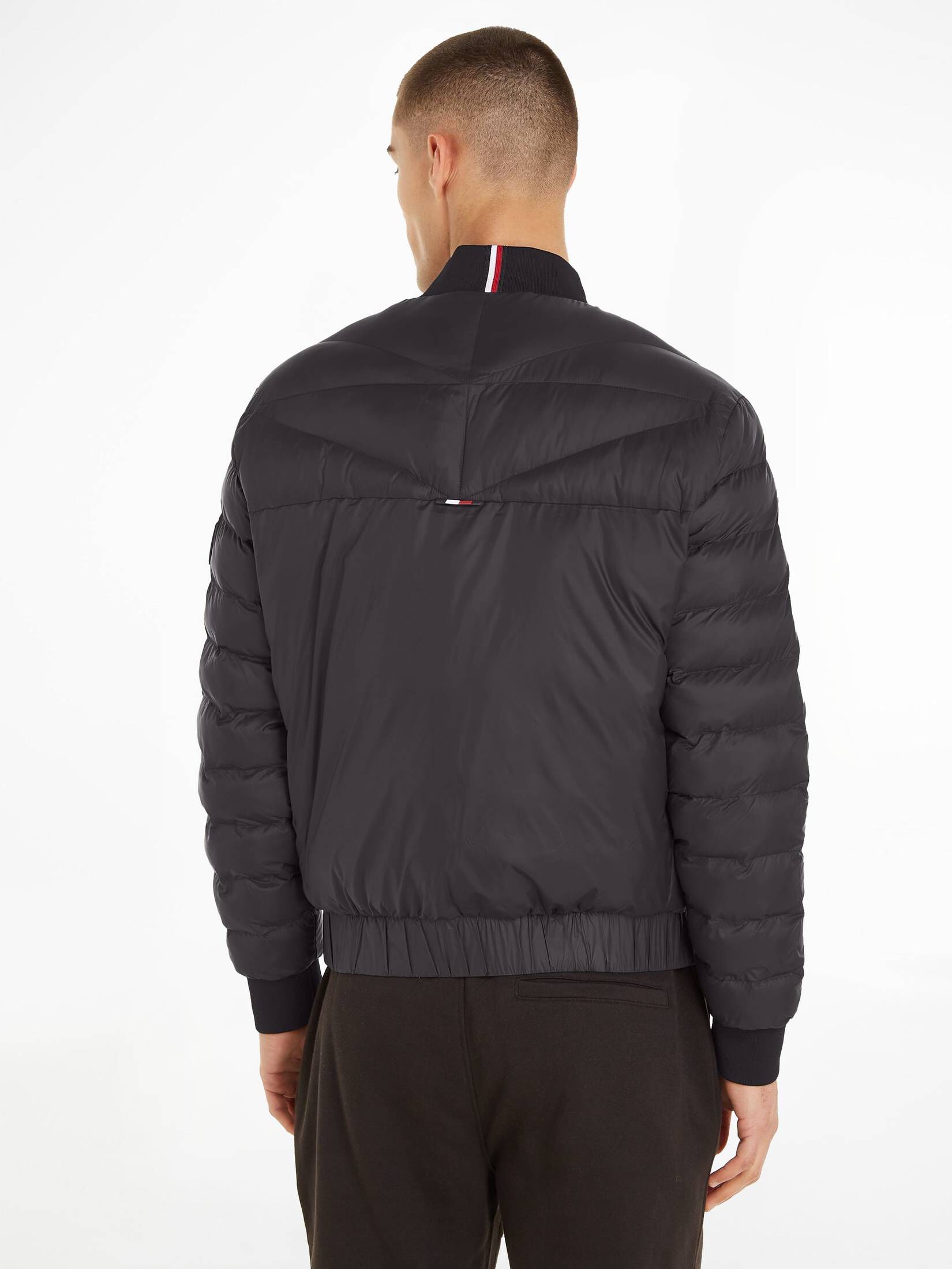 Tommy Hilfiger| Herren Bomberjacke PACKABLE RECYCLED QUILT BOMBER