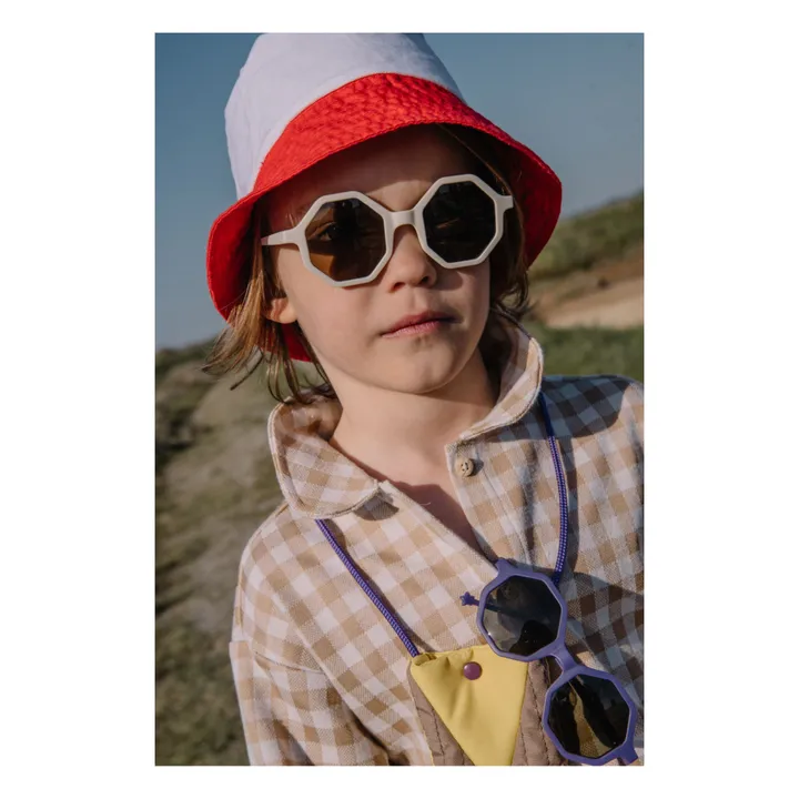Mini Kyomo Lunettes de Soleil et Pochette YEYE X Mini Kyomo | Blanc