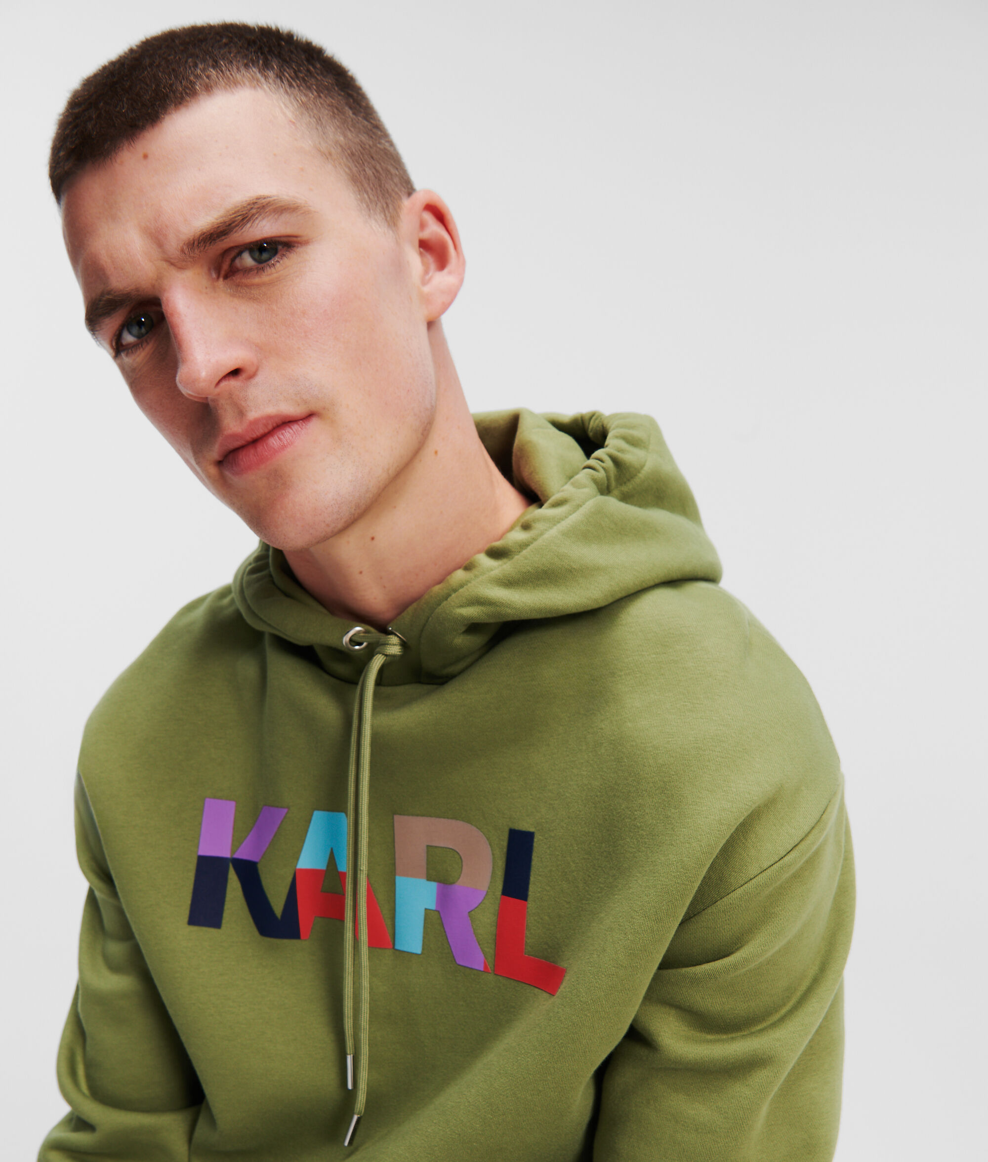 SWEAT À CAPUCHE COLOR-BLOCK AVEC LOGO KARL