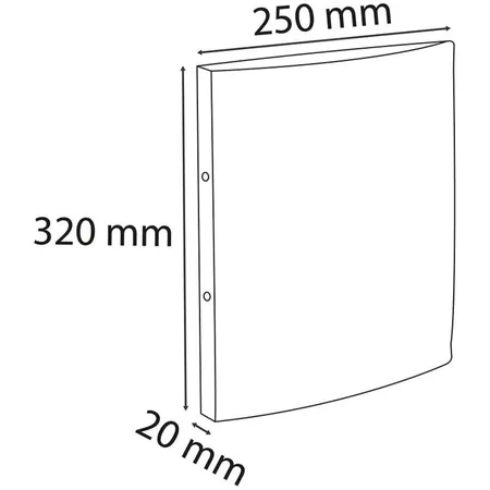 Exacompta Ringbuch mit Gummizug 2 Ringe 15mm Iderama - A4