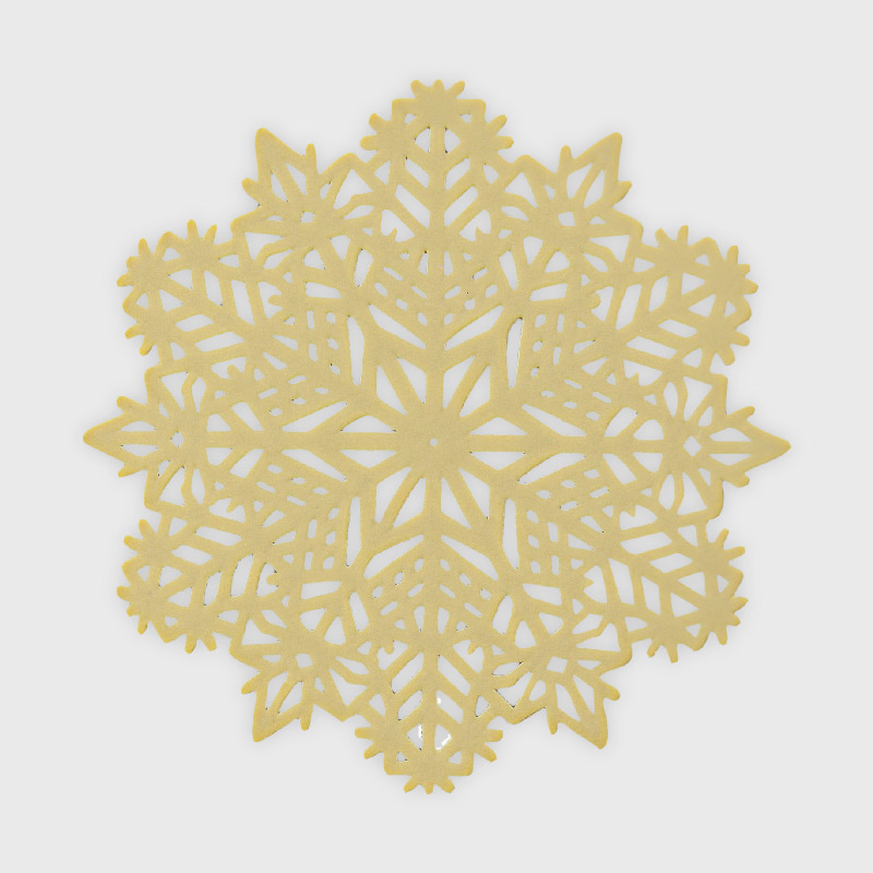 Dessous de verre 'Snow' doré