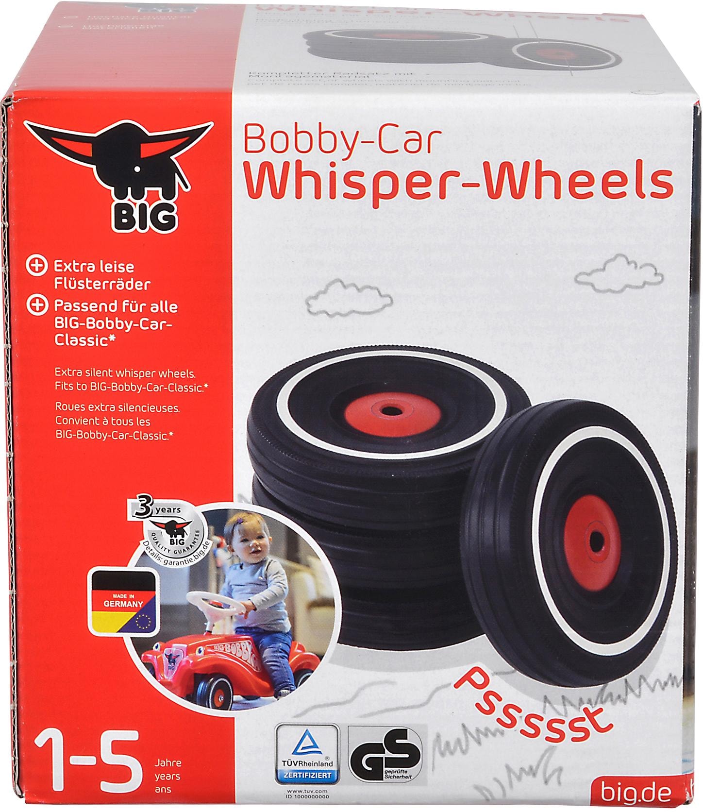 BIG Rutscherauto »BIG Bobby Car Whisper Wheels« Passend für alle BIG Bobby Car Classic, Made in Germany