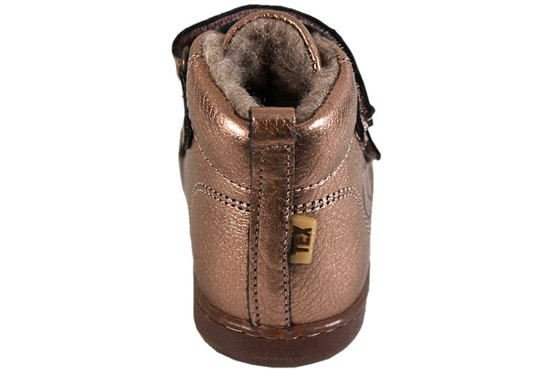 BISGAARD RUDI V TEX METALLIC ROSEGOLD STØVLE