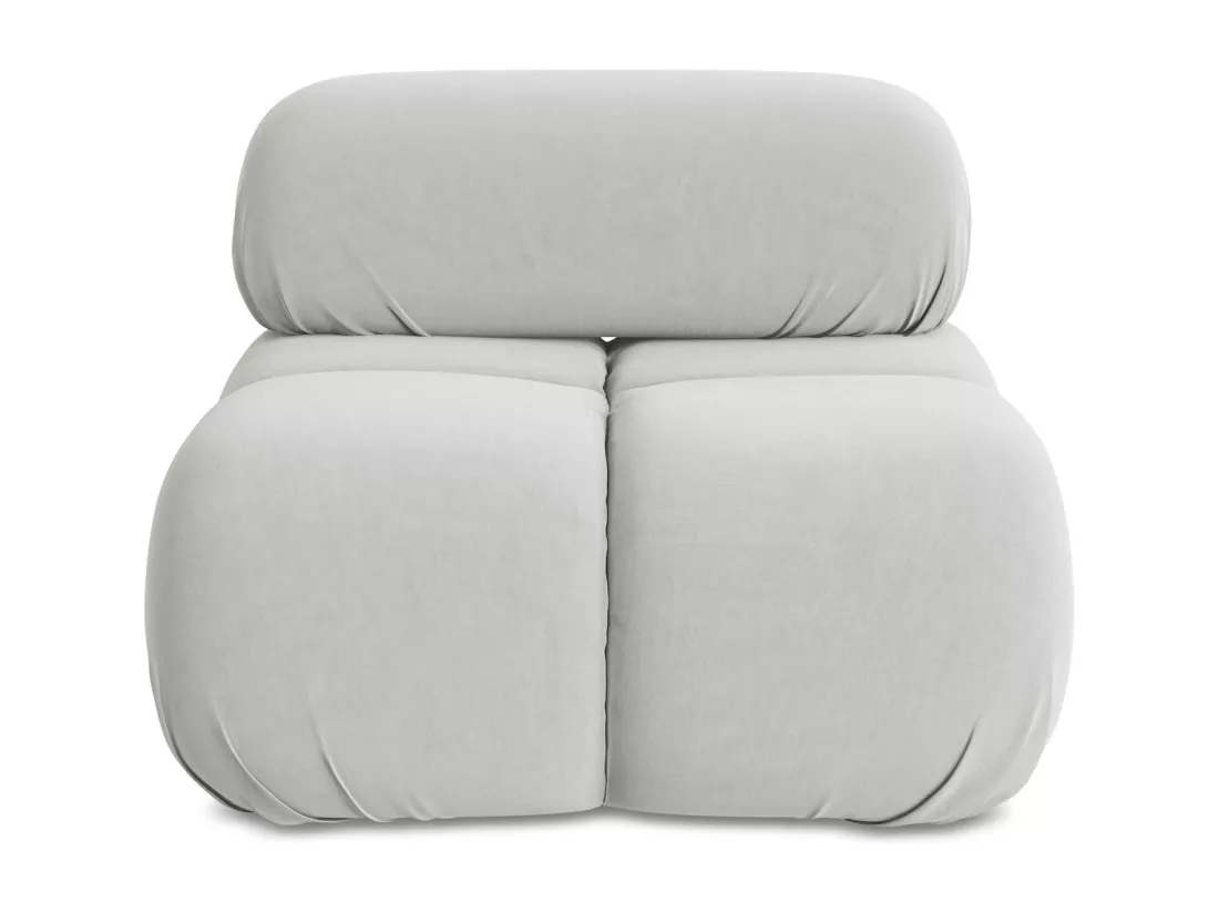 Fauteuil en Samt - argent - LOKUA