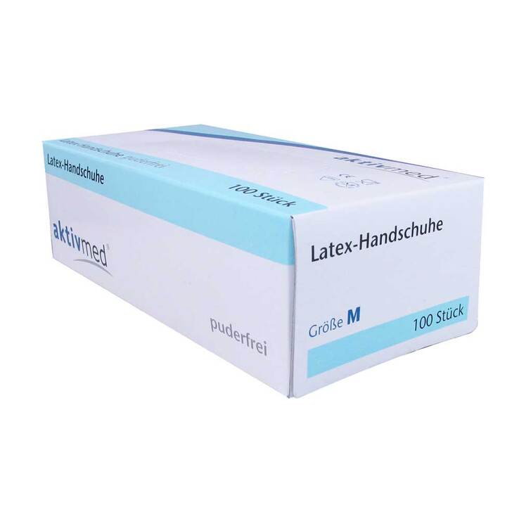 Latexhandschuhe Einmal puderfrei M, 100 St
