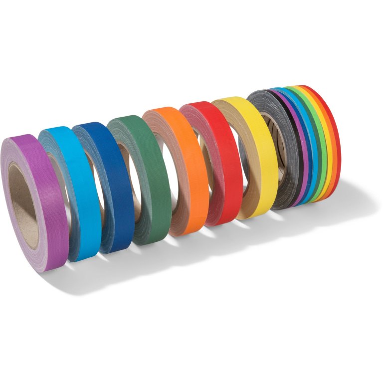 Gewebeband ''Gaffa'', matt, Rainbow Set