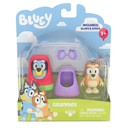 Moose Toys Bluey Figuren 2er Packung, 1 Packung, 4-fach sortiert