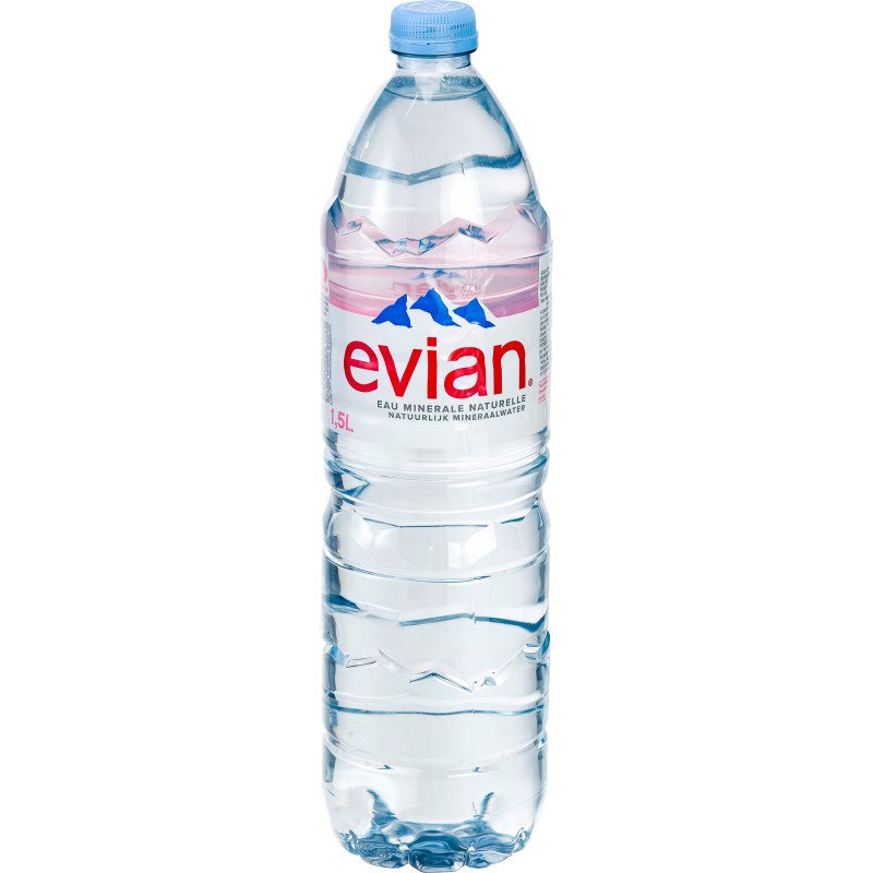 Eau minérale Evian 1,5 L - 12 bouteilles