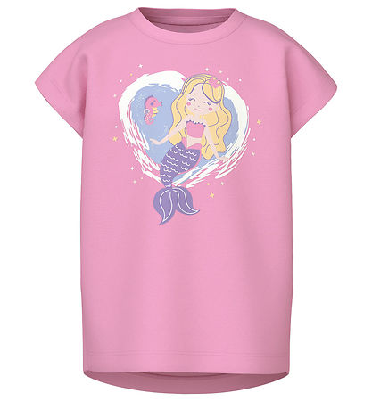 Name It S?t - Nederdel/T-Shirt - NmfVigea - Bonbon/Chambray Blue