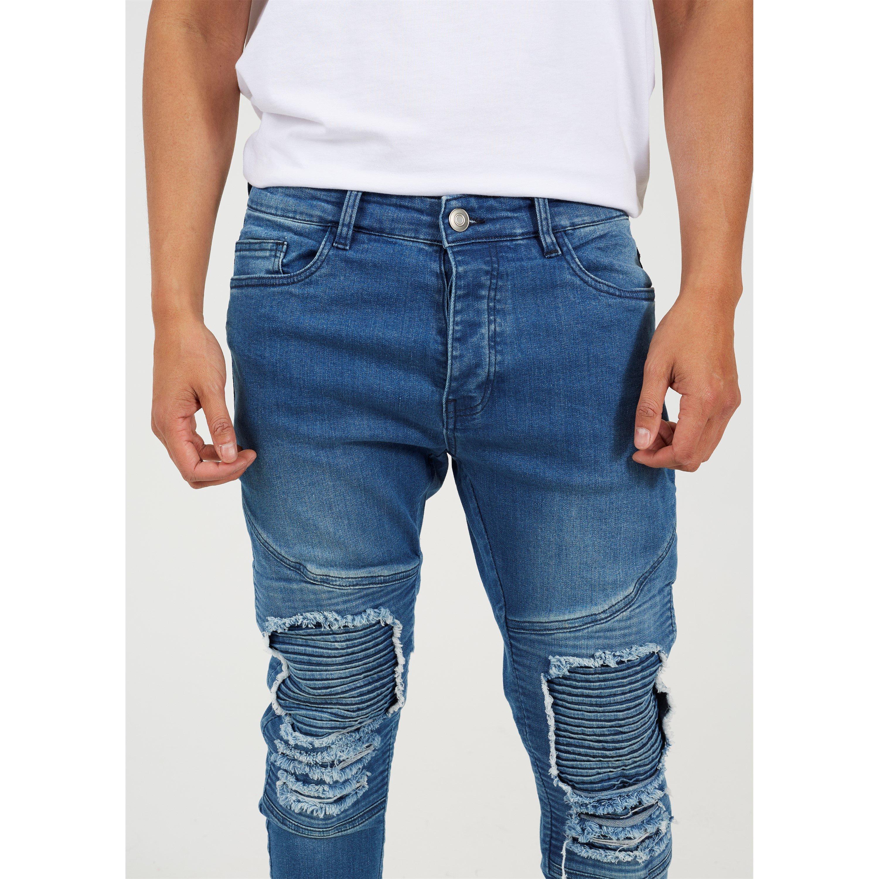 Brave Soul Blue Biker Jean