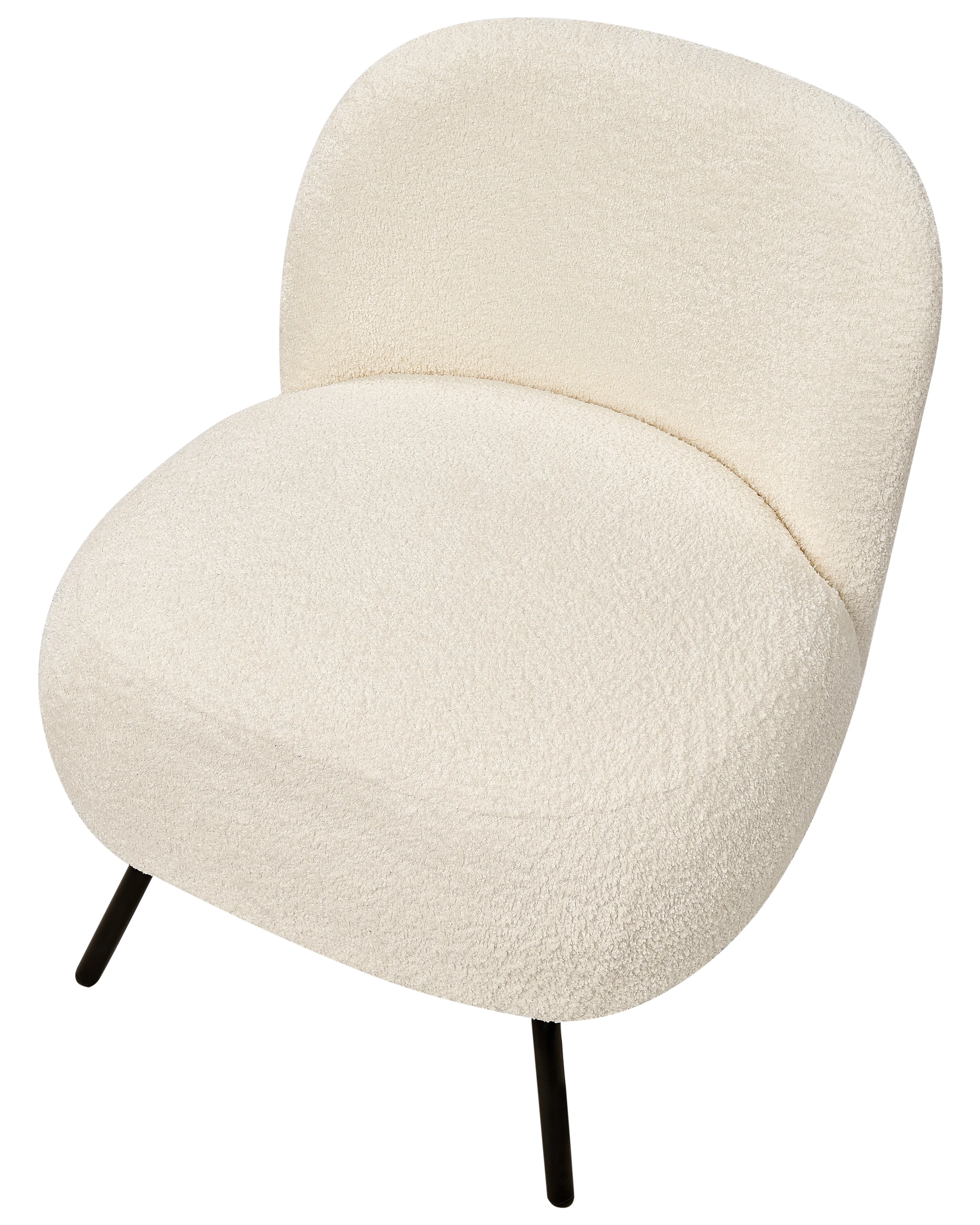 Fauteuil KUMLA Bouclé Gebroken wit